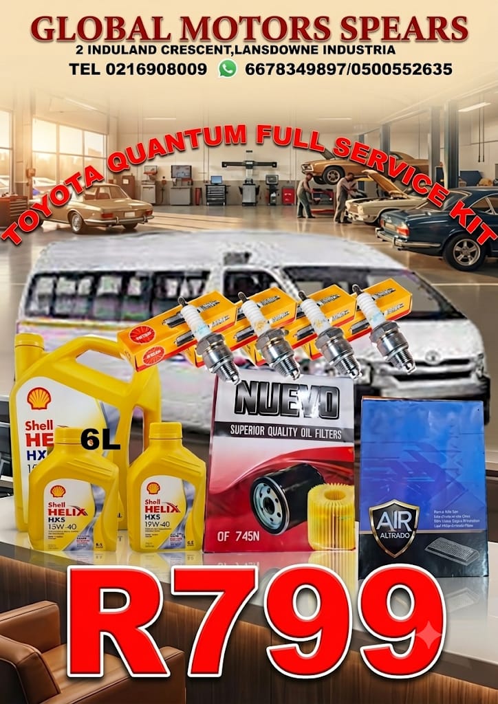 Toyota Quantum Full Service Kit